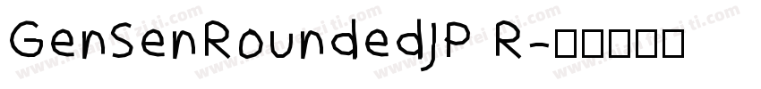 GenSenRoundedJP R字体转换
